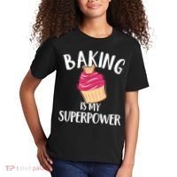 Baking Is My Superpower Baking Lovers Baking Themed Gift Kids T-Shirt thumb 2