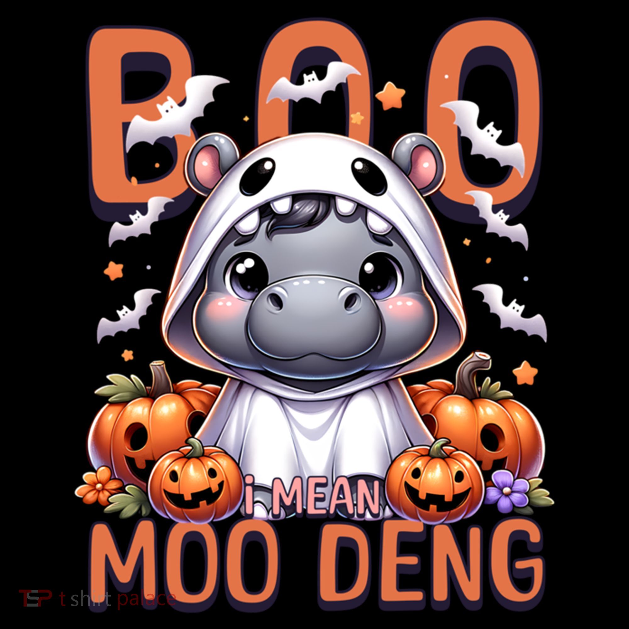 Boo I Mean Moo Deng Halloween Pygmy Hippo Gift Coffee Mug