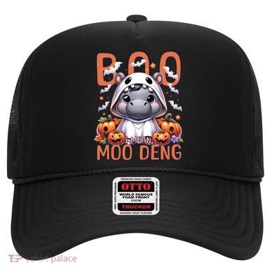 Boo I Mean Moo Deng Halloween Pygmy Hippo Gift Hat