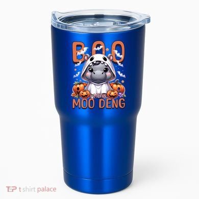 Boo I Mean Moo Deng Halloween Pygmy Hippo Gift Tumbler