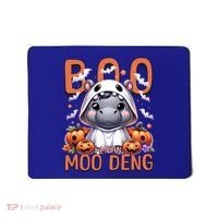 Boo I Mean Moo Deng Halloween Pygmy Hippo Gift Mousepad thumb 0