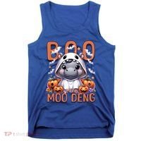 Boo I Mean Moo Deng Halloween Pygmy Hippo Gift Tank Top thumb 0