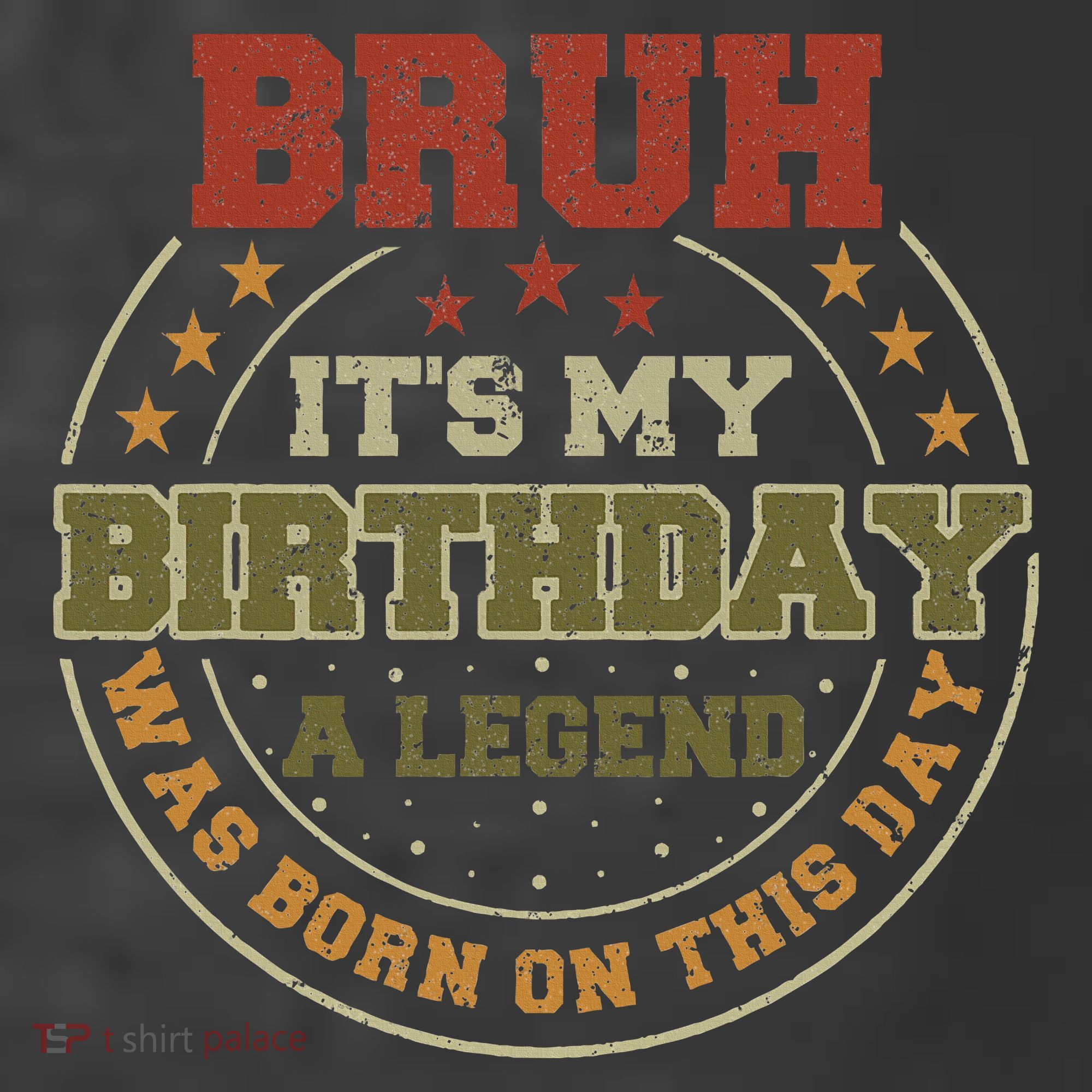 Bruh ItS My Birthday Legend Born Funny Birthday Party Kids T-Shirt