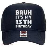 Bruh ItS My 13th Birthday 13 Year Old Birthday Hat thumb 0