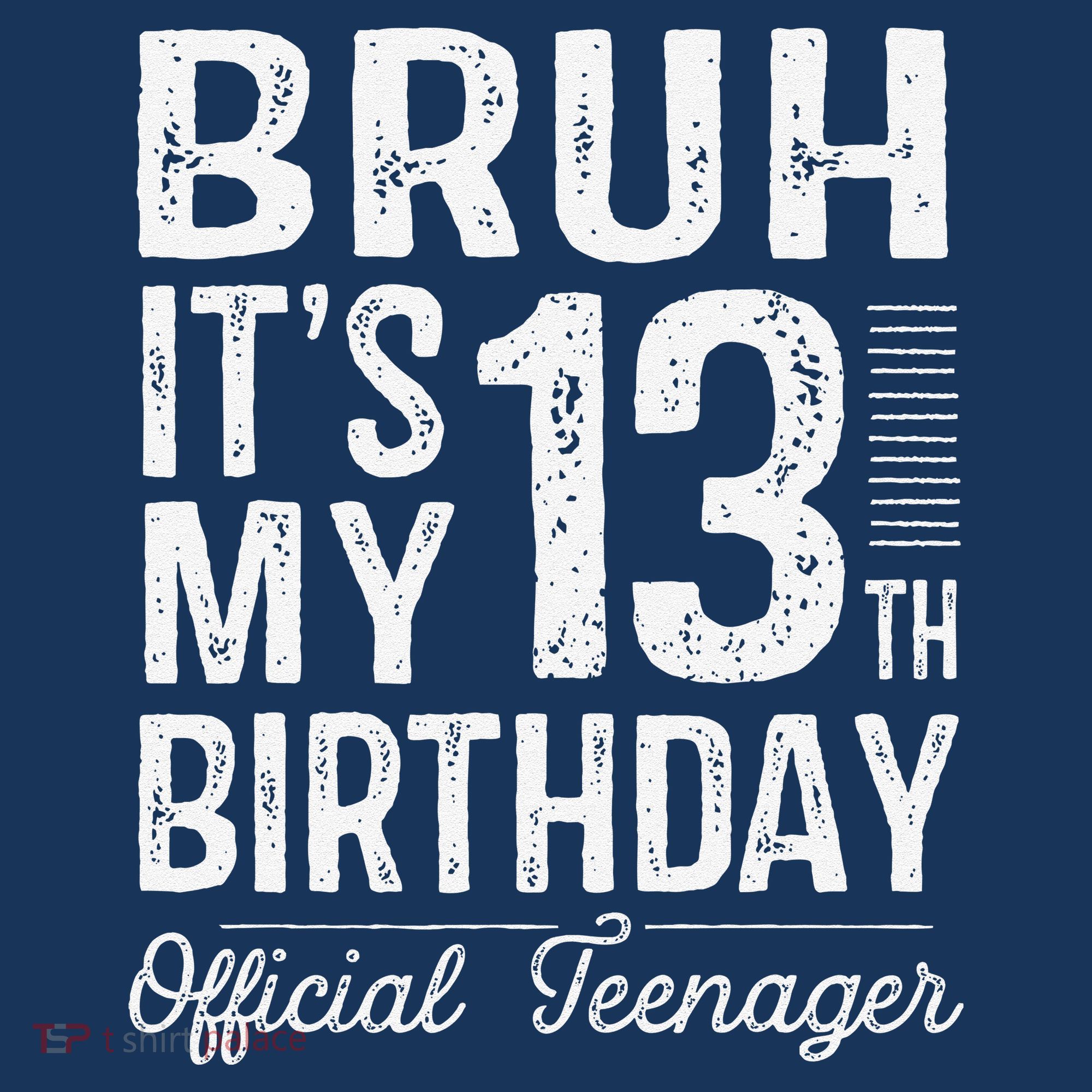 Bruh Its My 13th Birthday Teenager Gifts 13 Yr Old T-Shirt