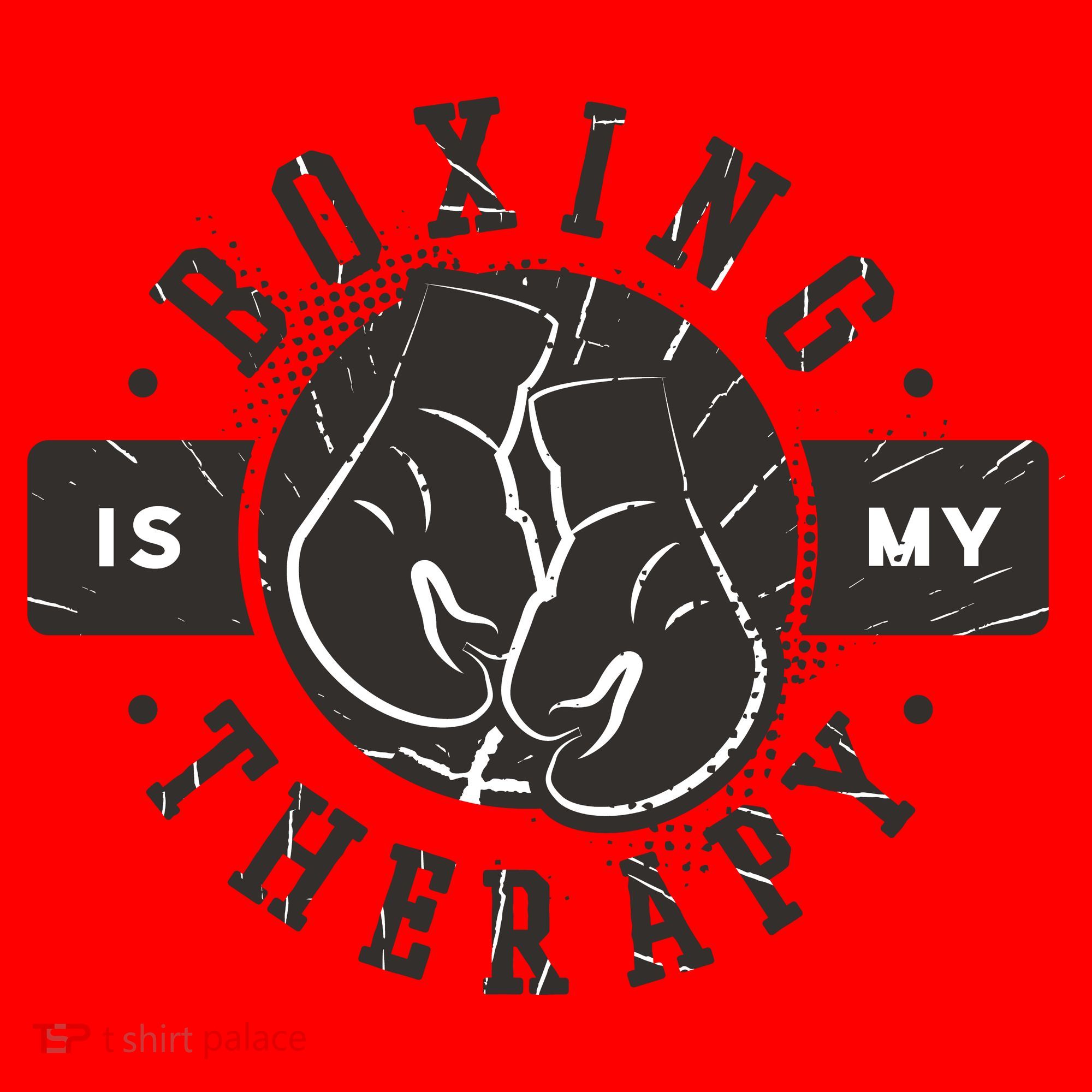 Boxing Is My Therapy Santa Hat