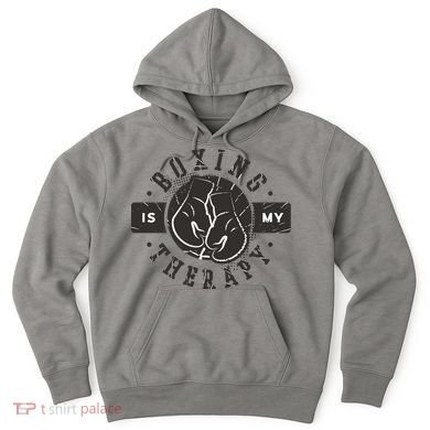 Boxing Is My Therapy Hoodie