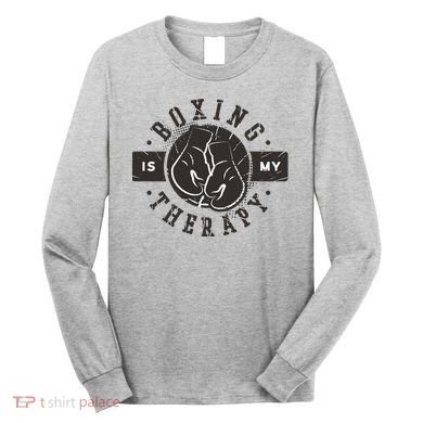 Boxing Is My Therapy Long Sleeve Shirt
