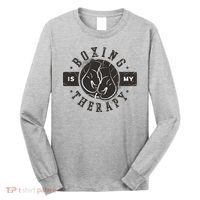 Boxing Is My Therapy Long Sleeve Shirt thumb 0