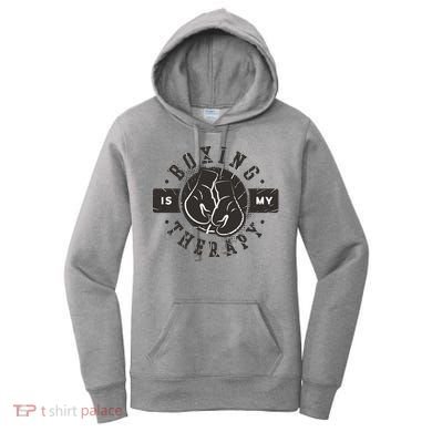 Boxing Is My Therapy Women's Hoodie