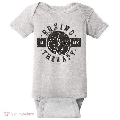 Boxing Is My Therapy Baby Bodysuit