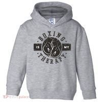 Boxing Is My Therapy Toddler Hoodie thumb 0