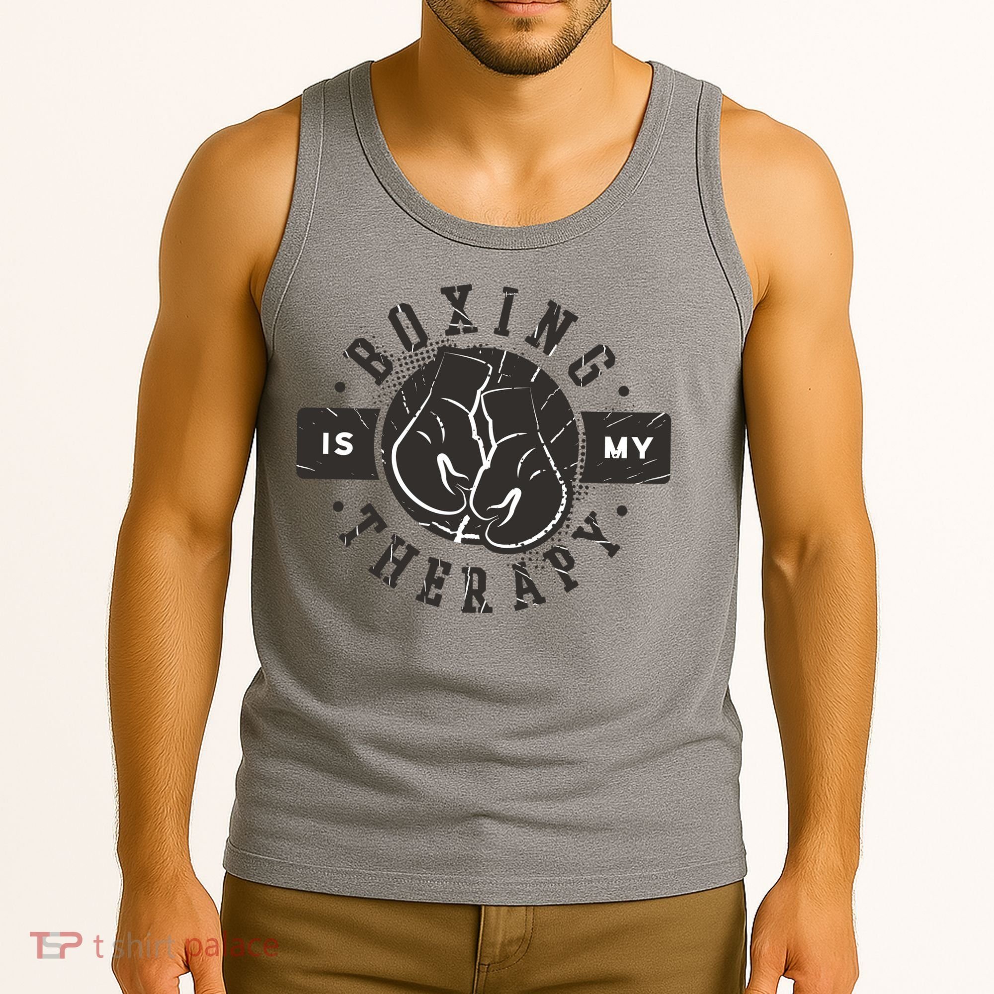 Boxing Is My Therapy Tank Top
