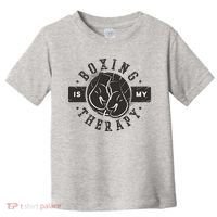 Boxing Is My Therapy Toddler T-Shirt thumb 0