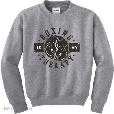 Boxing Is My Therapy Kids Sweatshirt