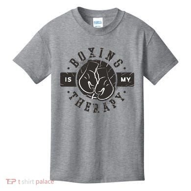 Boxing Is My Therapy Kids T-Shirt