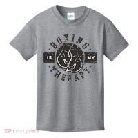 Boxing Is My Therapy Kids T-Shirt thumb 0