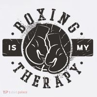 Boxing Is My Therapy USA-Made Doggie Bandana thumb 2