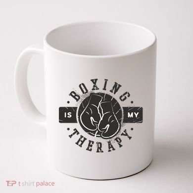 Boxing Is My Therapy Coffee Mug