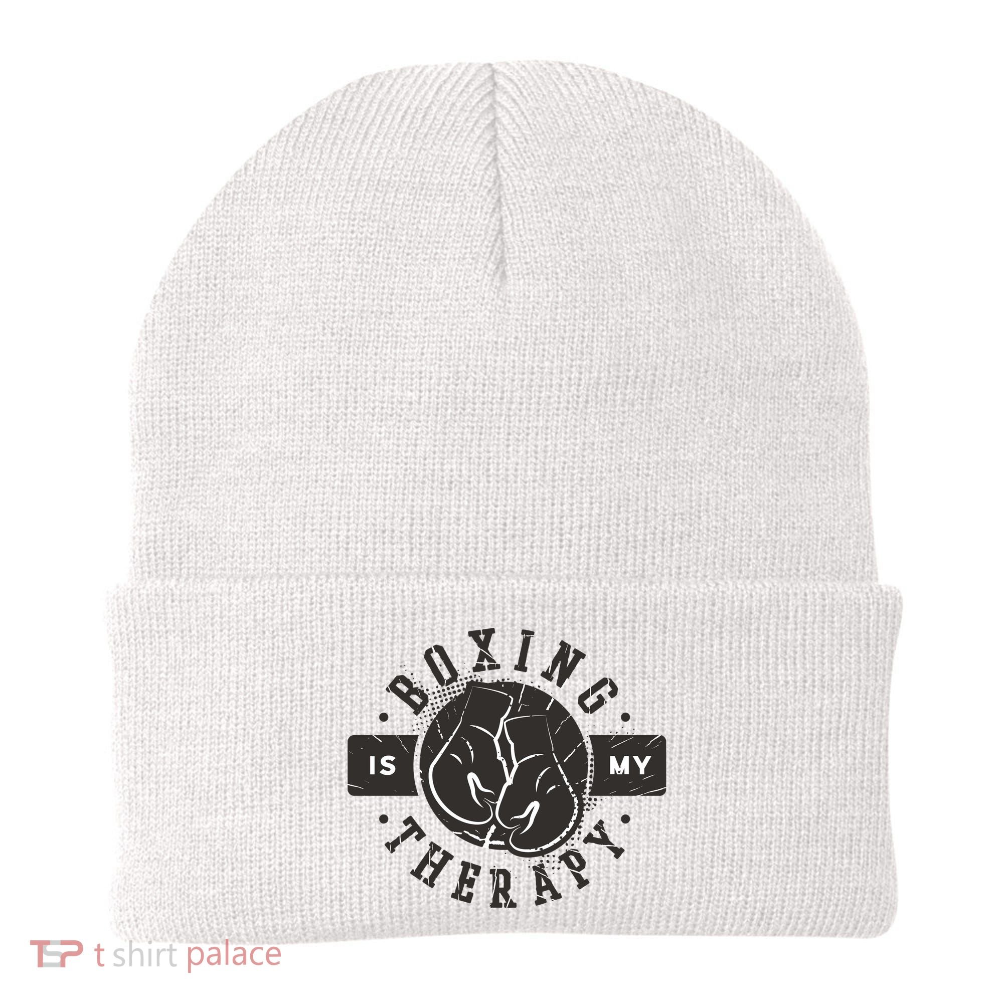 Boxing Is My Therapy Beanie