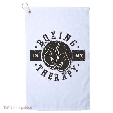 Boxing Is My Therapy Golf Towel