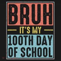Bruh It's My 100th Day Of School 100 Days Of School Hoodie thumb 7