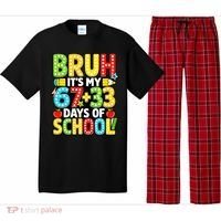 Bruh Its My 67 Plus 33 Days Of School 100th Day 6-7 Pajama Set thumb 0