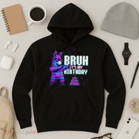 Bruh Its My Birthday Llama Pinata Family Party Bday Hoodie thumb 3