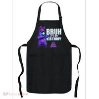 Bruh Its My Birthday Llama Pinata Family Party Bday Apron thumb 0