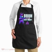 Bruh Its My Birthday Llama Pinata Family Party Bday Apron thumb 2