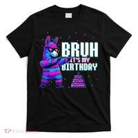 Bruh Its My Birthday Llama Pinata Family Party Bday T-Shirt thumb 0