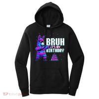 Bruh Its My Birthday Llama Pinata Family Party Bday Women's Hoodie thumb 0