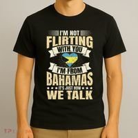 Bahamian IM Not Flirting Bahamas Love T-Shirt thumb 3