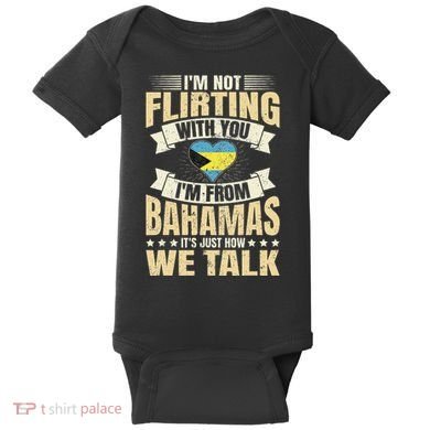 Bahamian IM Not Flirting Bahamas Love Baby Bodysuit