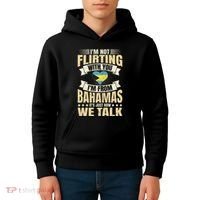 Bahamian IM Not Flirting Bahamas Love Kids Hoodie thumb 4