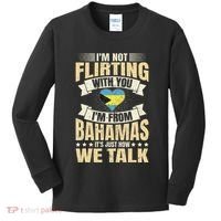 Bahamian IM Not Flirting Bahamas Love Kids Long Sleeve Shirt thumb 0