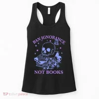Ban Ignorance Not Books Women's Tank Top thumb 0