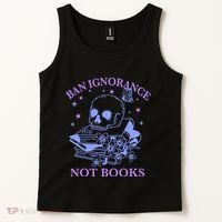 Ban Ignorance Not Books Tank Top thumb 2