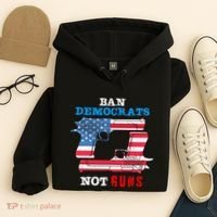 Ban Idiots Not Guns 2nd Amendment Constitution Rights Hoodie thumb 4