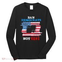 Ban Idiots Not Guns 2nd Amendment Constitution Rights Long Sleeve Shirt thumb 0