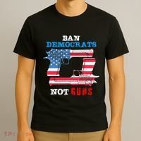 Ban Idiots Not Guns 2nd Amendment Constitution Rights T-Shirt thumb 3