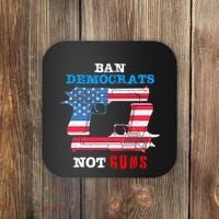 Ban Idiots Not Guns 2nd Amendment Constitution Rights Coaster thumb 0