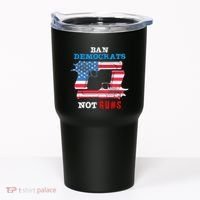 Ban Idiots Not Guns 2nd Amendment Constitution Rights Tumbler thumb 0