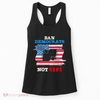 Ban Idiots Not Guns 2nd Amendment Constitution Rights Women's Tank Top thumb 0