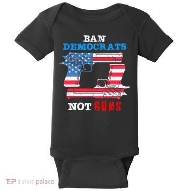 Ban Idiots Not Guns 2nd Amendment Constitution Rights Baby Bodysuit