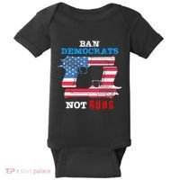 Ban Idiots Not Guns 2nd Amendment Constitution Rights Baby Bodysuit thumb 0