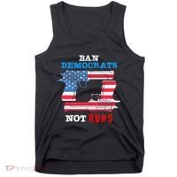 Ban Idiots Not Guns 2nd Amendment Constitution Rights Tank Top thumb 0