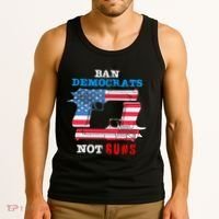 Ban Idiots Not Guns 2nd Amendment Constitution Rights Tank Top thumb 3