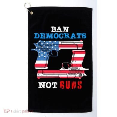 Ban Idiots Not Guns 2nd Amendment Constitution Rights Golf Towel