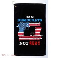Ban Idiots Not Guns 2nd Amendment Constitution Rights Golf Towel thumb 0